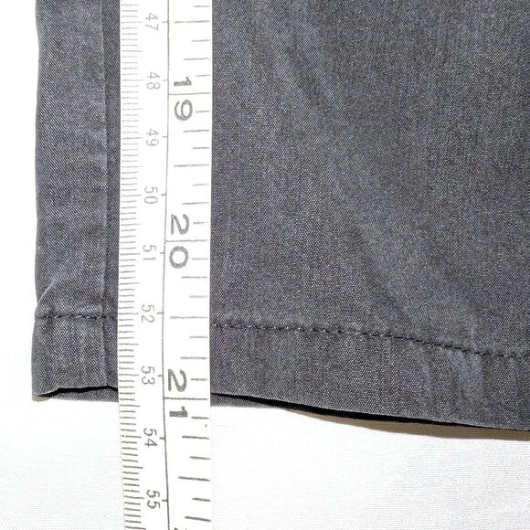 Eileen Fisher | Pull On Tencel Cropped Pants in Charcoal Gray | Size Medium - Picture 10 of 11